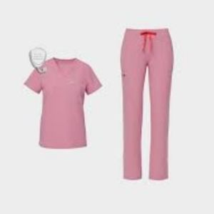 Figs Chalk Pink Size Small Catarina and Zamora Set
